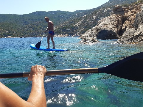 Tagestrips mit crewed Yacht mit SUP Boards